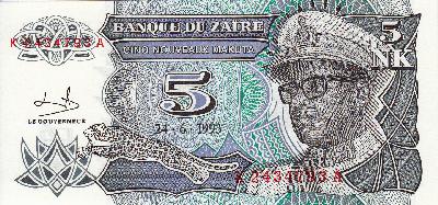 Beschrijving voorzijde: MOBUTU